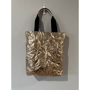 Victorias Secret Quilted Tote Bag in Rose Gold 16 x 16 x 4